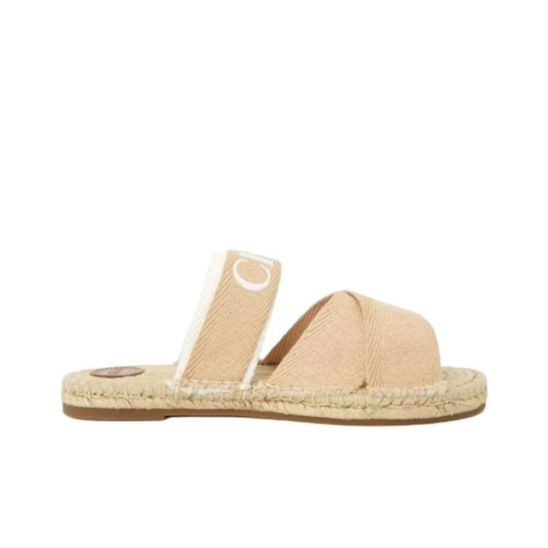 Chloe Abrasion Resistant Slide Slippers Women's Beige-1