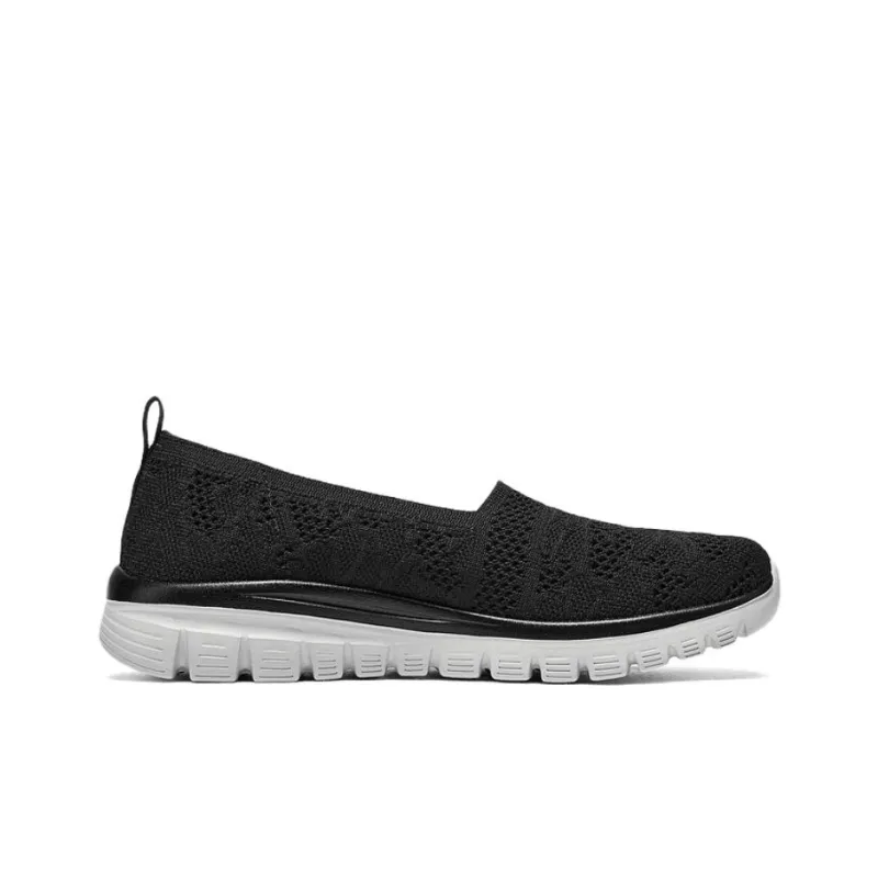 Skechers SPORT ACTIVE Low-Top Casual Shoes Women's Black-1