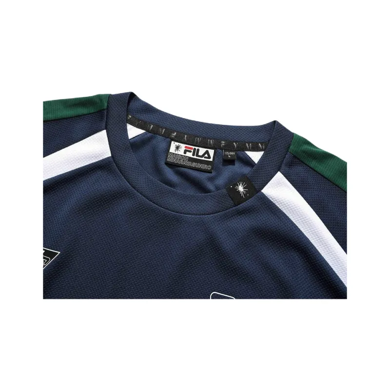 FILA MIHARA YASUHIRO Collaboration Collection T Shirt Men's Dark Azure Blue-2