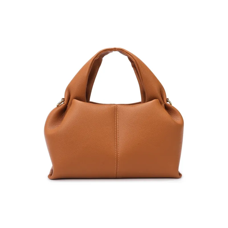 Boniu PU Crossbody One Shoulder Handbag Women's Gold Brown/Black/Elephant Gray-0