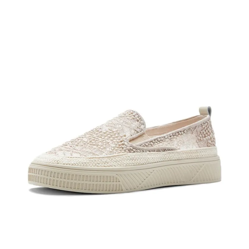 NINE WEST Casual Single Shoes 3.2cm Women's Apricot-1