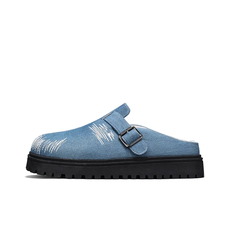 ROBINHOOD Odor Resistant Abrasion Resistant Slip Resistant Antibacterial Closed Toe Slippers Men's-5