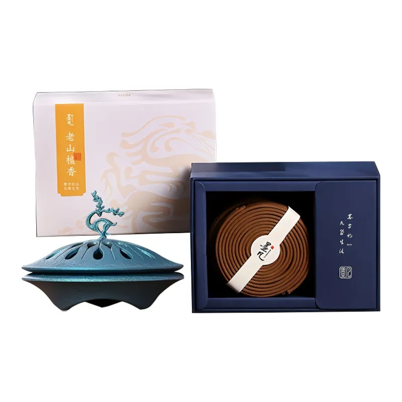 MOSFANTAL India Laoshan Sandalwood Incense For Home Use Indoor Long Lasting Coil Incense 40 Discs-0