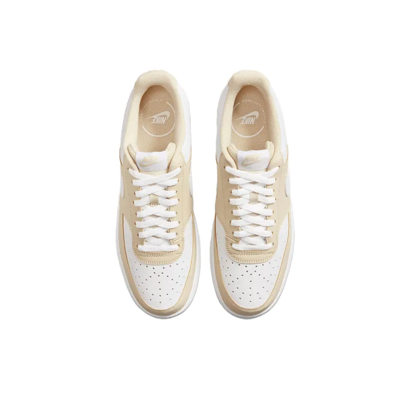 Nike Court Vision Low Anti Slip Wear Resistant Low Top Skateboard Shoes Men's Light Brown-3