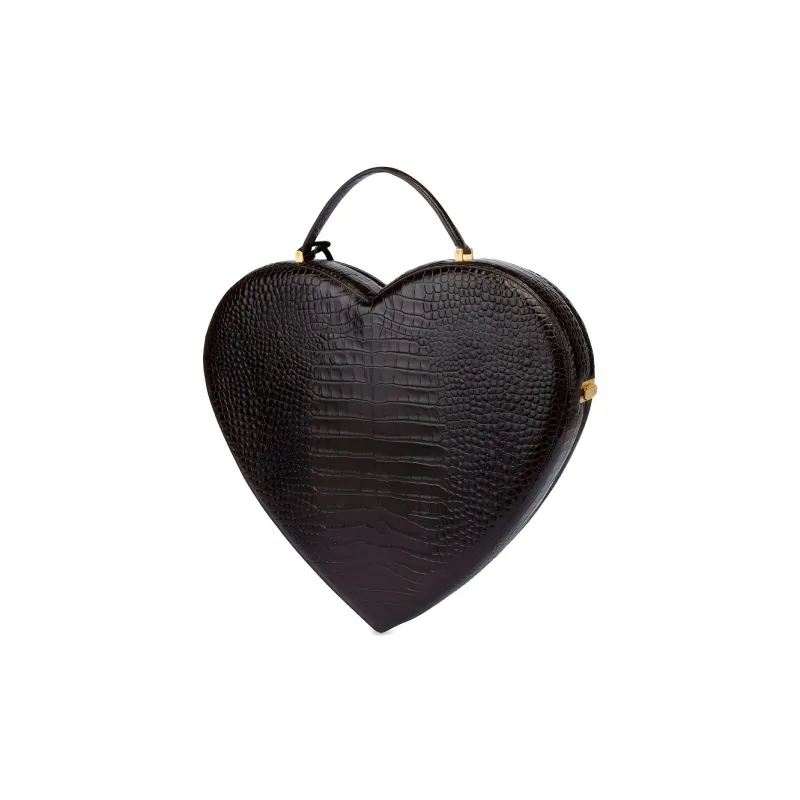 MOSCHINO Heart shape Leather Tote Bag-1