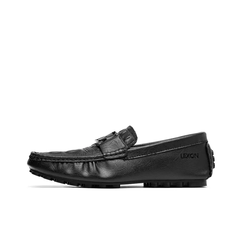 LEXON Gommino Loafers Men Black/White/Gray-0