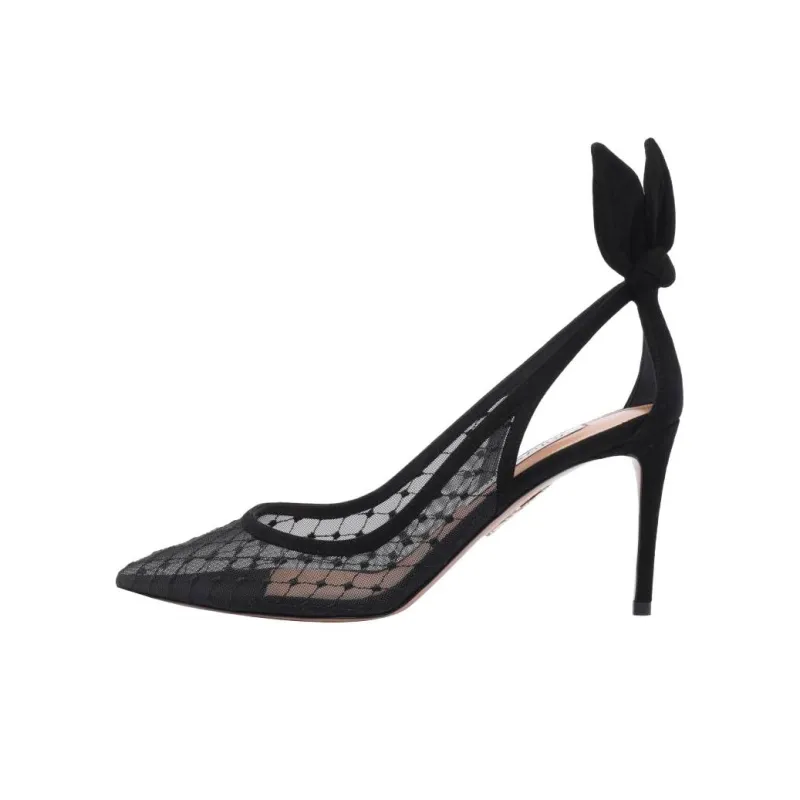 AQUAZZURA Slim Heel High Heels 8.5cm Women's Black-0