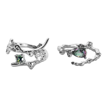Zoo Jewel Copper Alloy Rings Unisex