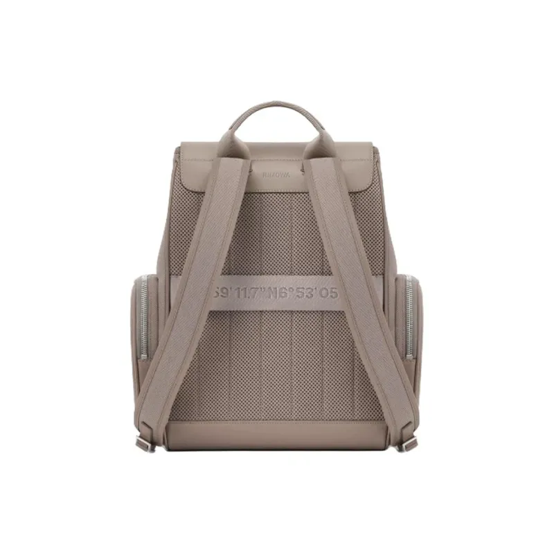 RIMOWA Never Still Canvas With Leather Backpack Trumpets Unisex Taupe-2