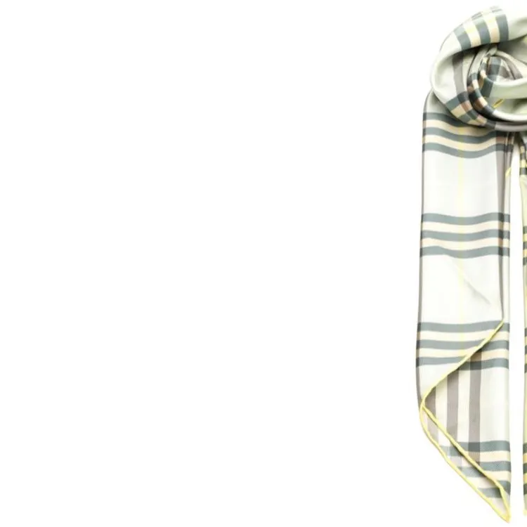 Burberry 100% Silk Scarves Women's Multicolor-1