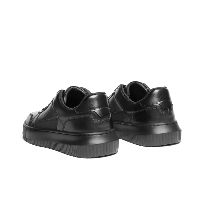 BELLE Skateboard Shoes Men Low Top Black, White-3