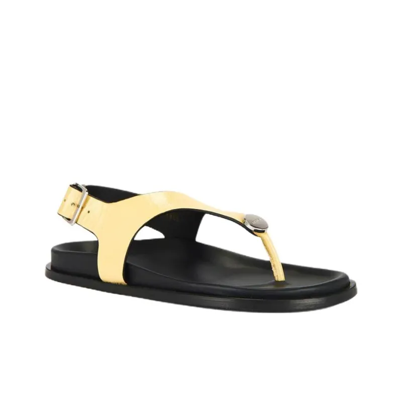 ALOHAS One Strap Sandals Women's Yellow-1