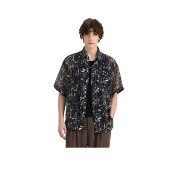 WILD LEADER Shirts Men Mysterious Black[CW51585A48]