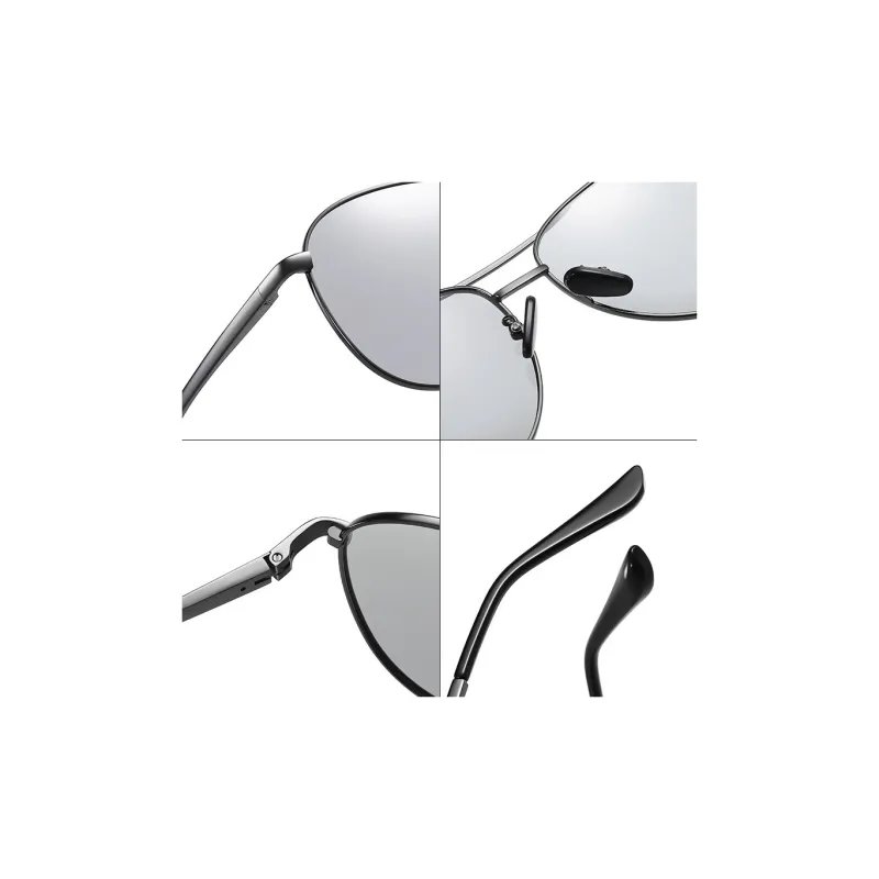 AAJF Stainless Steel Oval Sunglasses Unisex-1