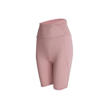 GUAILILUOLI Yoga Shorts Women's Pink