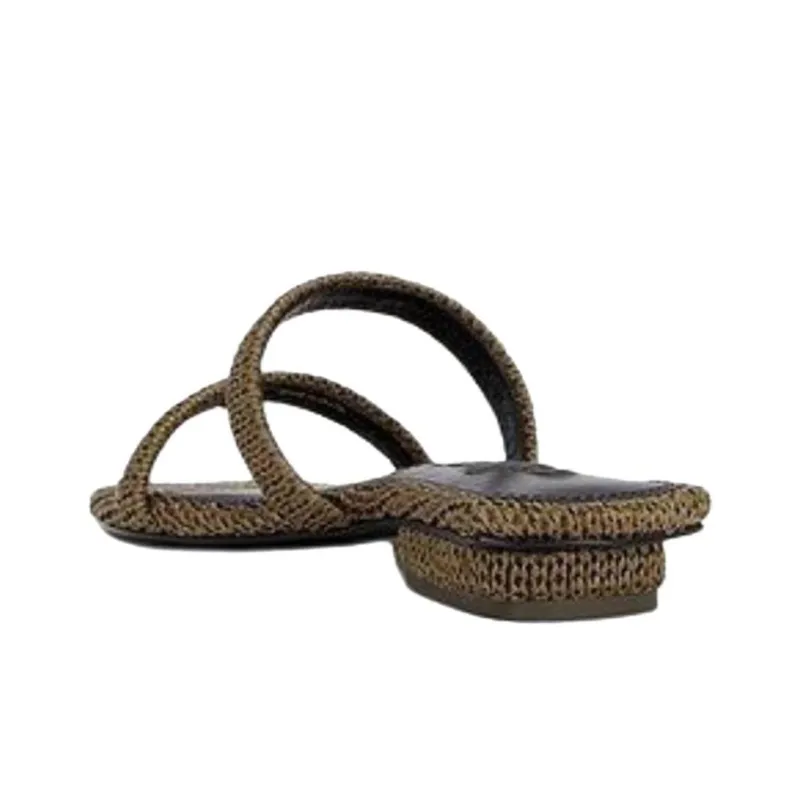 CULT GAIA Abrasion Resistant Slide Slippers Women's Green-3