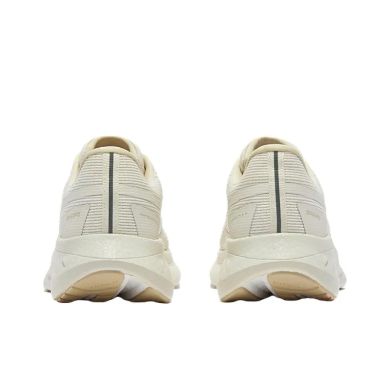 Saucony Ride 18 Anti Slip Wear Resistant Low Top Casual Running Shoes Unisex Beige-4