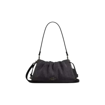 COACH Faye Denim Portable Crossbody Bag, Shoulder Bag Medium Size Women's Washed Gray