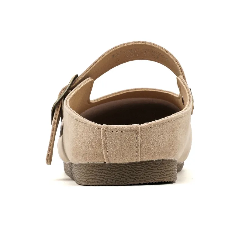 Warrior Closed Toe Mules Coverage Abrasion Resistant Lightweight Slip Resistant Low Top Casual Shoes Women's Sand-3