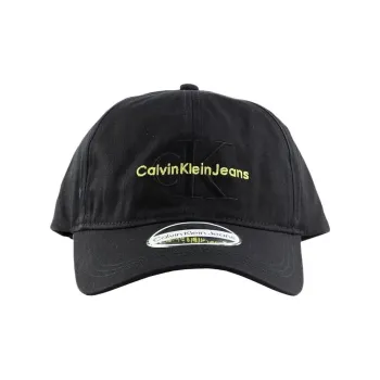 CALVIN KLEIN Cotton Baseball Caps Unisex Black