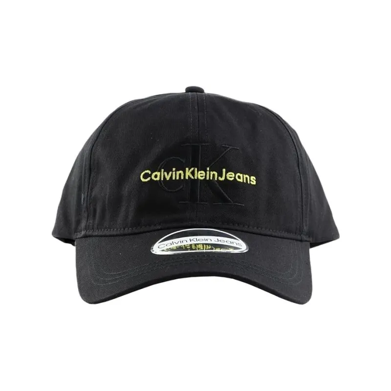 CALVIN KLEIN Cotton Baseball Caps Unisex Black-0