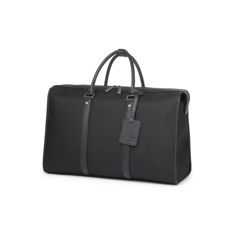 Chrisdien Deny Cow Leather Travel Bag Men's Black-2