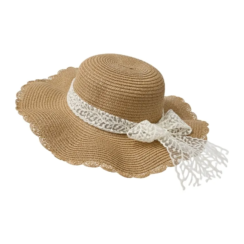 FREE RABBITⅡ Summer Seaside Beach Wave Edge Large Brim Sun Protection Sun Hat Bucket Hats Women's-3