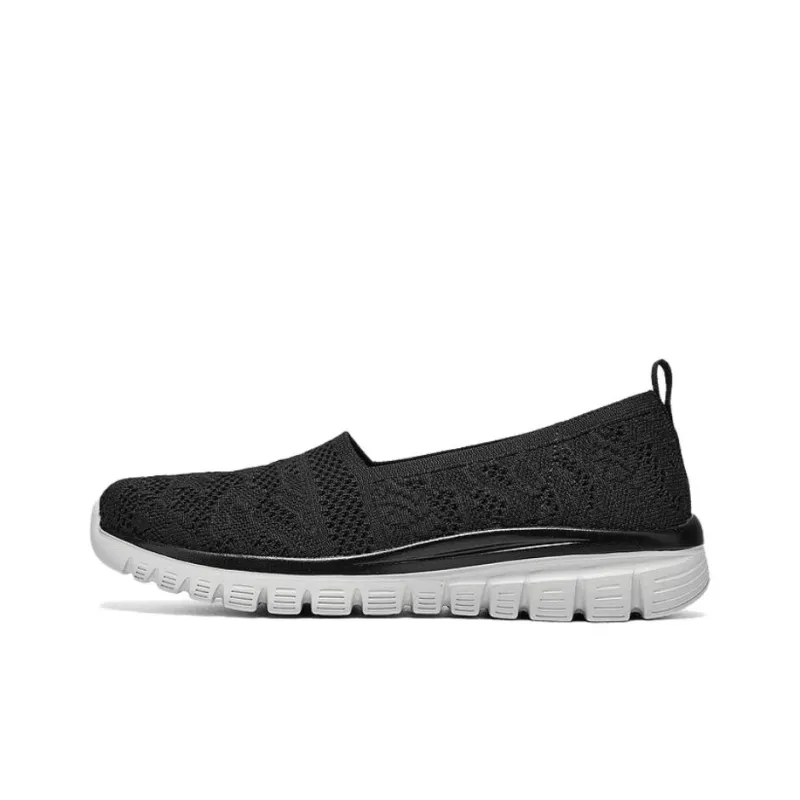 Skechers SPORT ACTIVE Low-Top Casual Shoes Women's Black-0