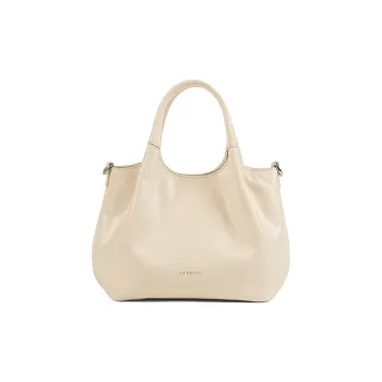 LA FESTIN Top Grain Cow Leather Basket Bag, Shoulder Bag, Crossbody Bag, Handbag Trumpets Women's