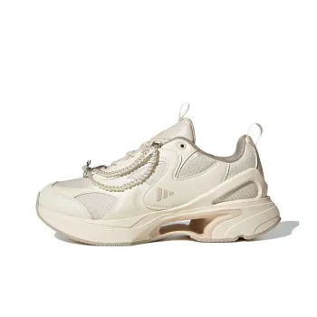 Adidas SWANNER Abrasion Resistant Low Top Running Shoes Women's Beige