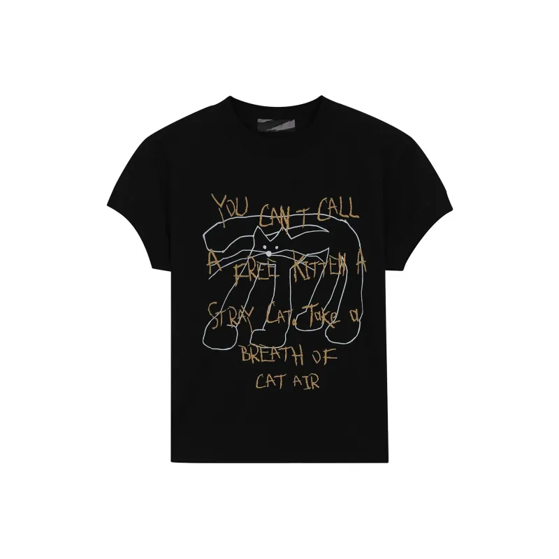 Vine Color Set in Sleeve T Shirt Women's-0