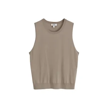 COS Tank Tops Men Mole Gray