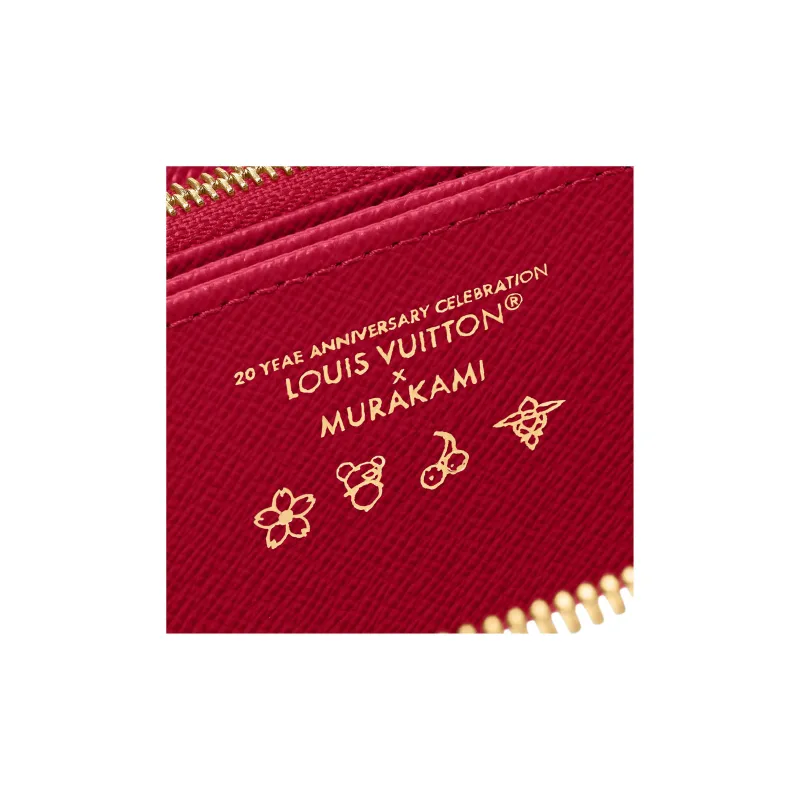 LOUIS VUITTON X Takashi Murakami Cherry Zippy Wallet White Monogram-4