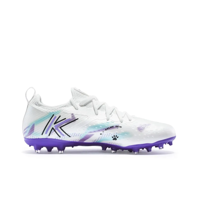 KELME Ji Di 5.0 MG Multi Ground Abrasion Resistant Support Soccer Shoes Unisex White Multicolor-1