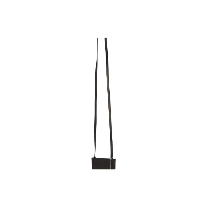 Yohji Yamamoto Chainsaw Collaboration Leather One Shoulder Crossbody Cell Phone Pouch Men's Black-2
