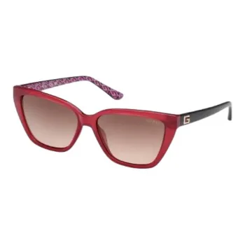 GUESS Injection Cat Eye Sunglasses Women's Red