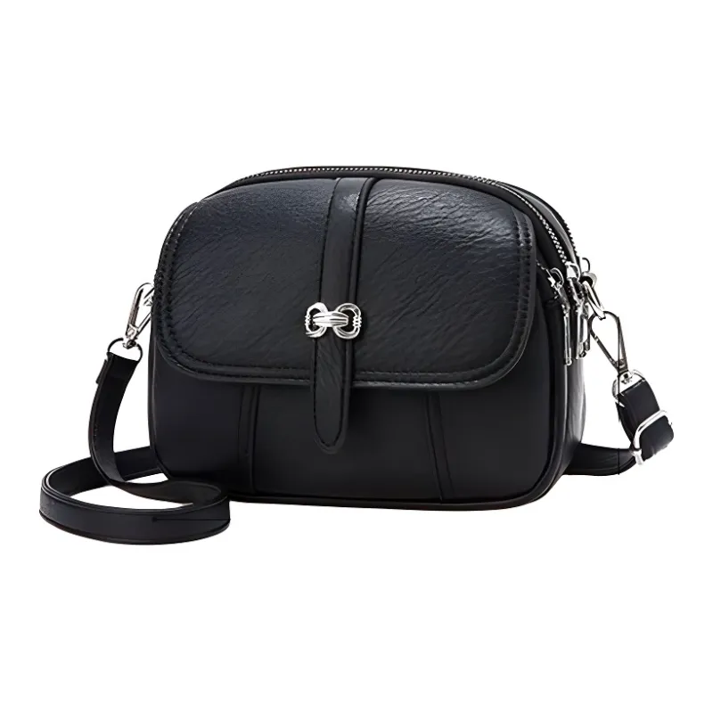 Boniu PU Crossbody Bag Regular Women's Black-0