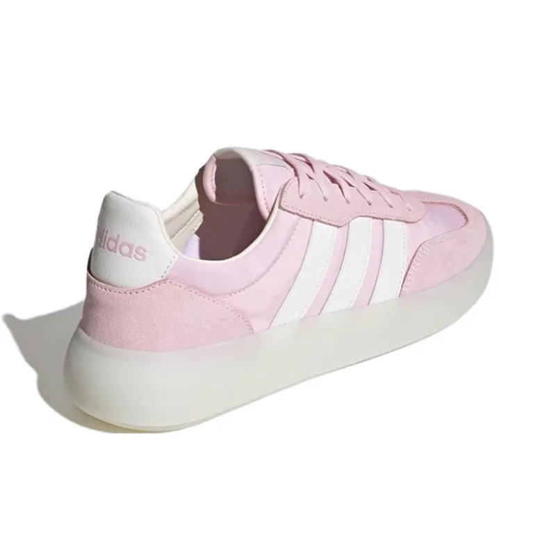 Adidas BAREDA DECODE Anti Slip Wear Resistant Low Top Skateboard Shoes Unisex Pink-2