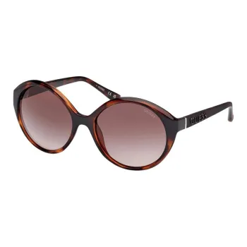 GUESS Injection Molded Plastic Oval Sunglasses Women's Tortoiseshell