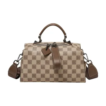 Narandu PVC And Synthetic Leather Pillow Bag Shoulder Bag Crossbody Bag Small Size Women's Khaki