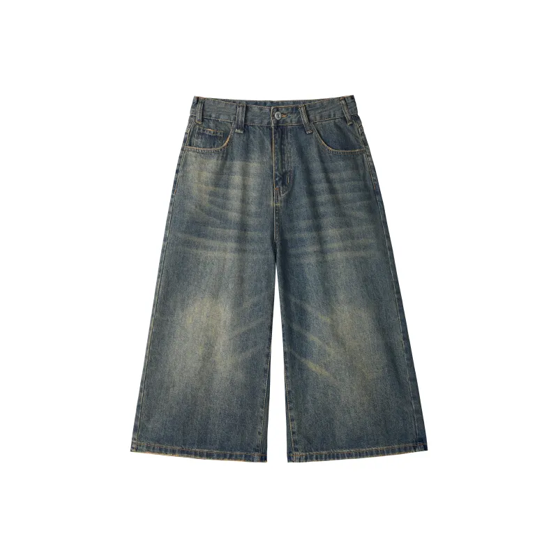 KEIRANDUN Denim Shorts Unisex-0