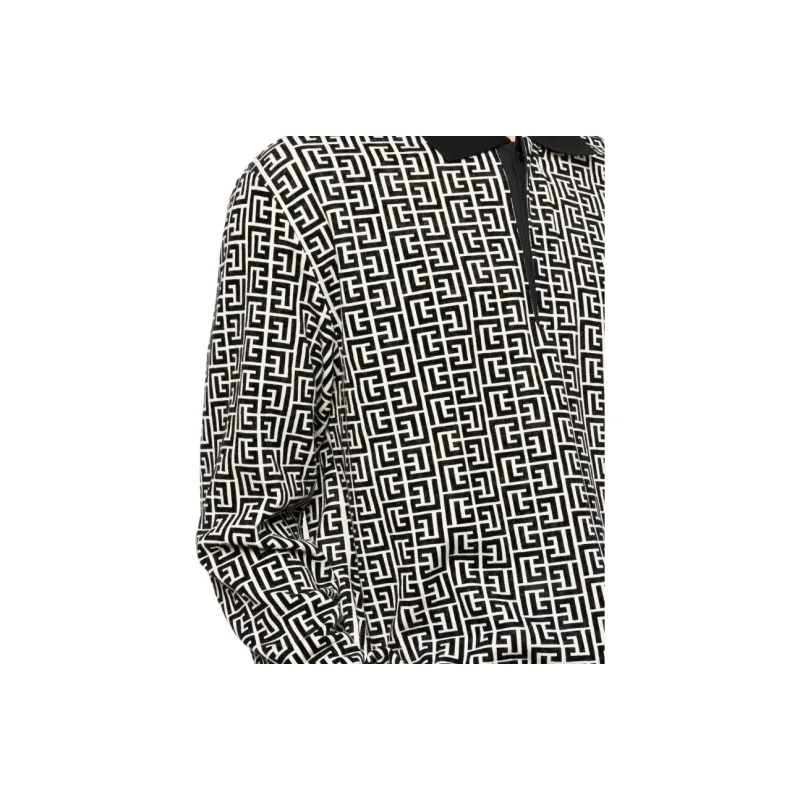 BALMAIN Polo Shirts Men Black-5