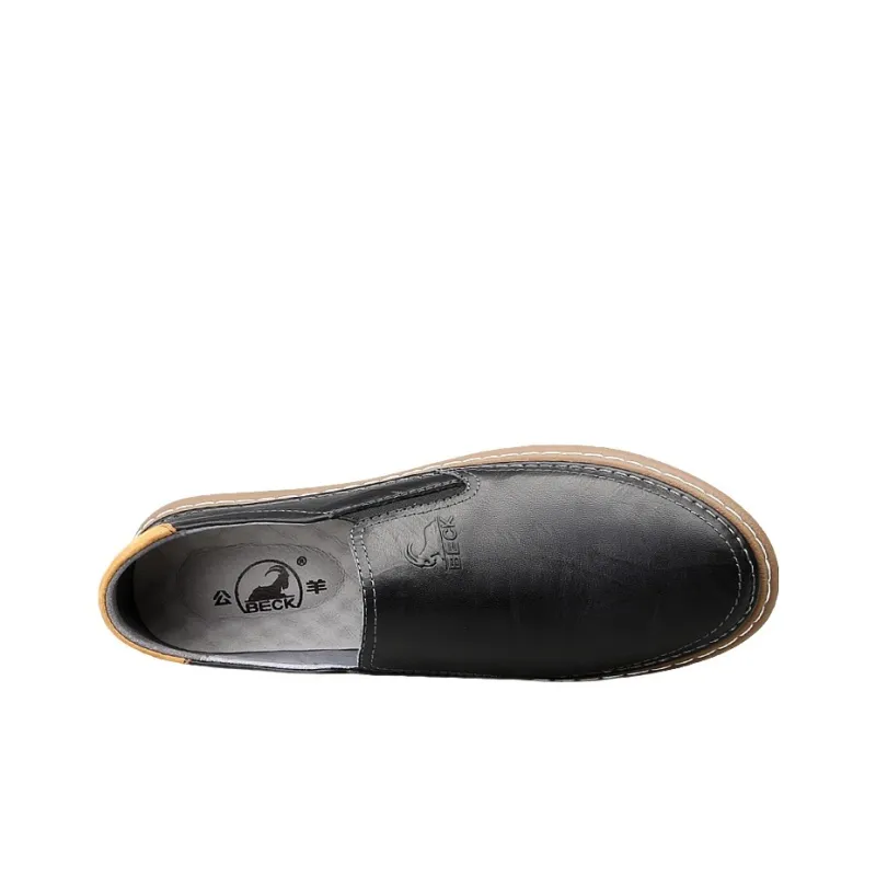 BECK Men's Casual Shoes Men Low Top Black/White-4
