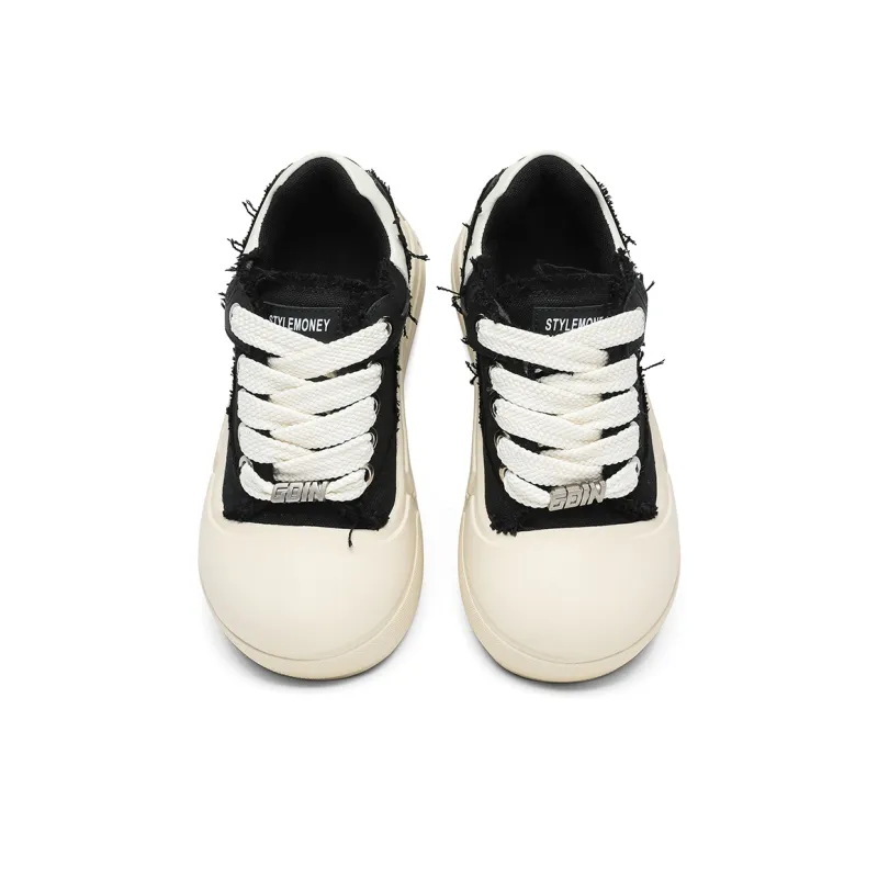 MOMGOG Low Top Skateboard Shoes Unisex Black-2