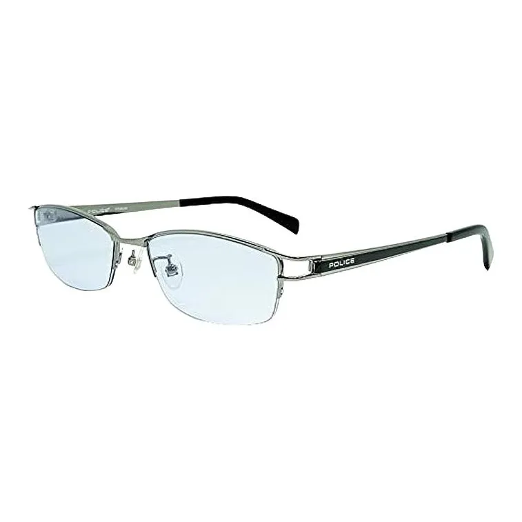 Police Titanium Irregular Shape Sunglasses Men's Silver-0