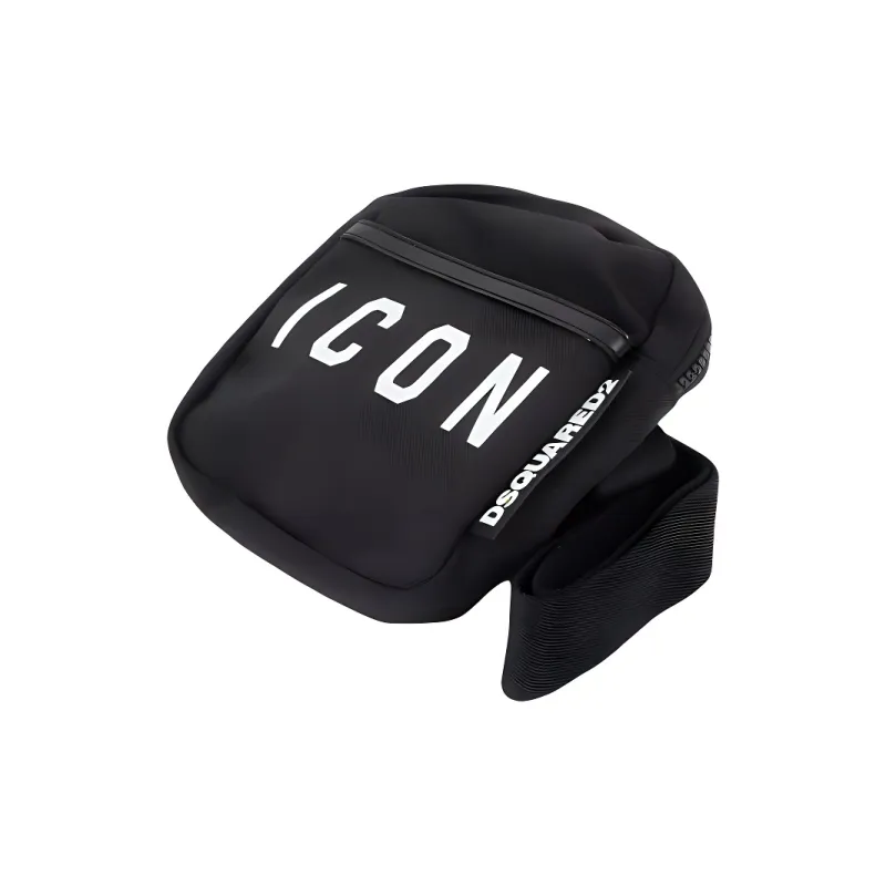 DSQUARED 2 Print Shoulder Bag Men's Black-1