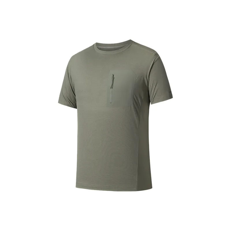 Anta T Shirt Men's Slim Emerald Green-0