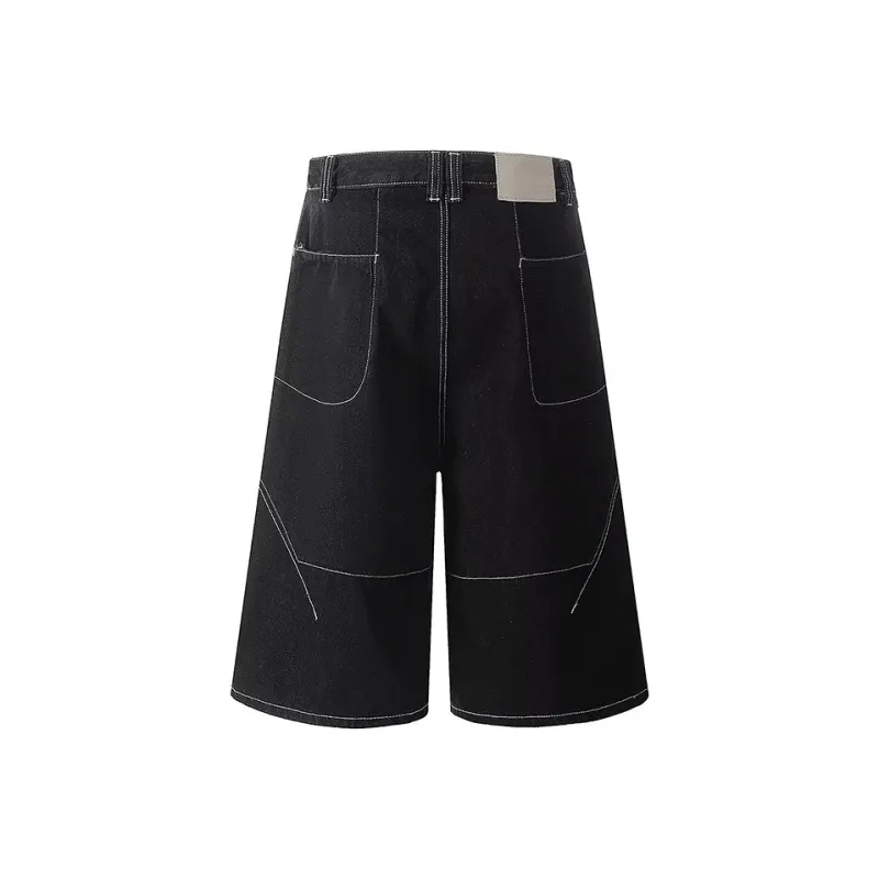 TIMD Denim Shorts Unisex Black-1