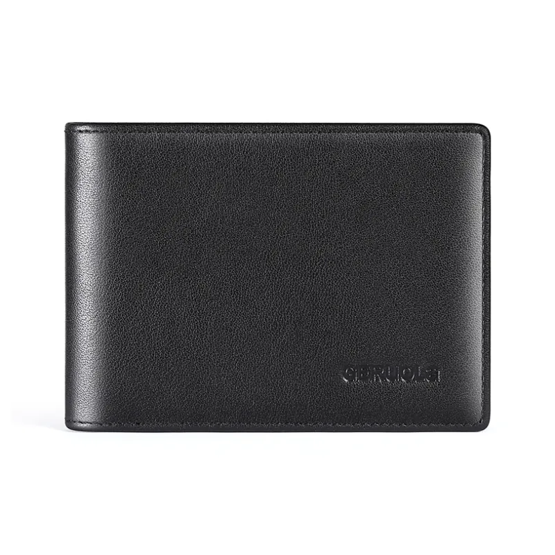 Gorora Top Grain Cow Leather Driver's License Leather Pouch, Card Holder Unisex Khaki/Black/Coffee-5