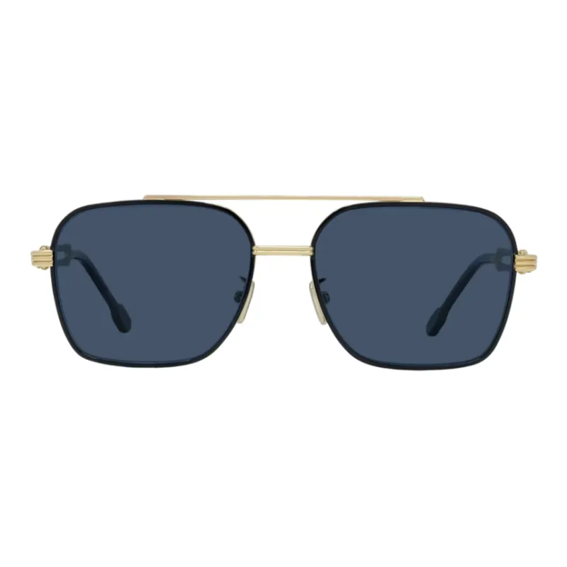 FRED Metal Acetate Aviator Sunglasses Unisex Gold-1